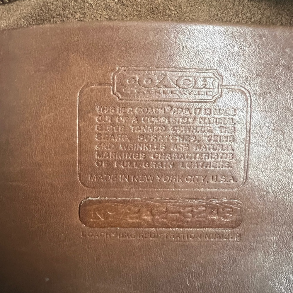 Coach Vintage Compact Slim Satchel 9425 Made In New York - Picture 5 of 6